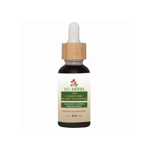 OLEJ Z NASION MAKU DO CERY NACZYNKOWEJ 30 ML 100% NATURALNY SKÓRA WŁOSY