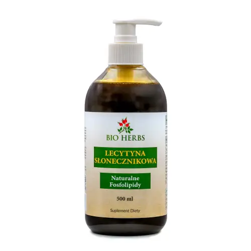 LECYTYNA SŁONECZNIKOWA 500 ml NATURALNE FOSFOLIPIDY