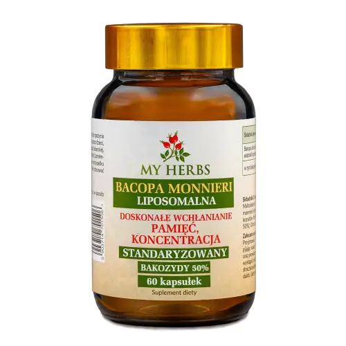 BACOPA MONNIERI LIPOSOMALNA BAKOZYDY 50% 60 KAPSUŁEK