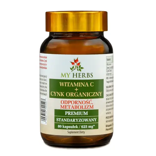 WITAMINA C + CYNK ORGANICZNY  625 MG 80 KAPSUŁEK