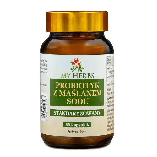 PROBIOTYK Z MAŚLANEM SODU STANDARYZOWANY 60 KAPS
