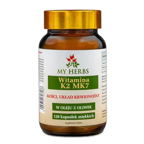 WITAMINA K2 MK7 W OLEJU Z OLIWEK 120 KAPS.