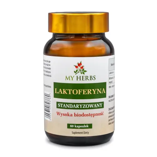 LAKTOFERYNA NATURALNA STANDARYZOWANY 60 KAPS. 200 MG, WYSOKA BIODOSTĘPNOŚĆ