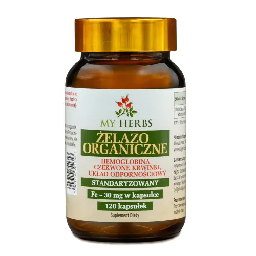 ŻELAZO ORGANICZNE 30 MG 120 KAPSUŁEK