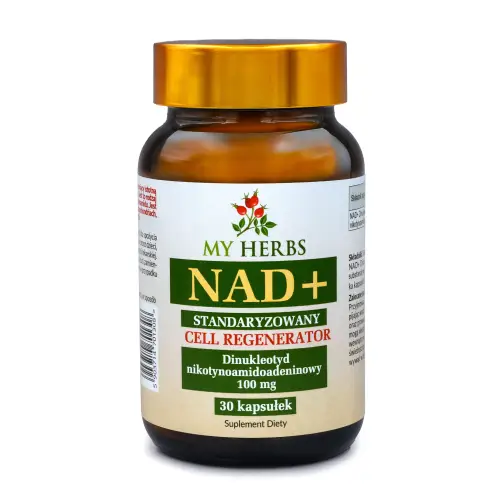 NAD+ DINUKTEOTYD NIKOTYNOAMIDOADENINOWY CELL REGENERATOR 100 MG 30 KAPSUŁEK