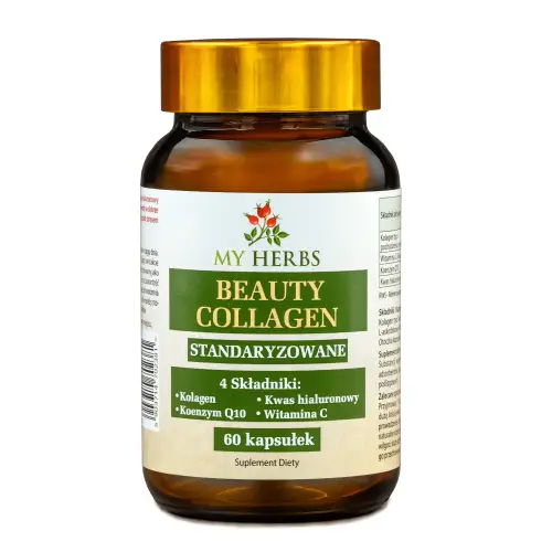 BEAUTY COLLAGEN 4 STANDARYZOWANE SKŁADNIKI 60 KAPSUŁEK