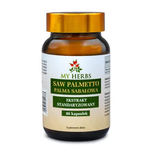 SAW PALMETTO PALMA SABAŁOWA EKSTRAKT STANDARYZOWANY 80 KAPSUŁEK
