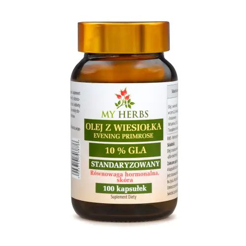 OLEJ Z WIESIOŁKA EVENING PRIMROSE 10% GLA STANDARYZOWANY 100 KAPS.