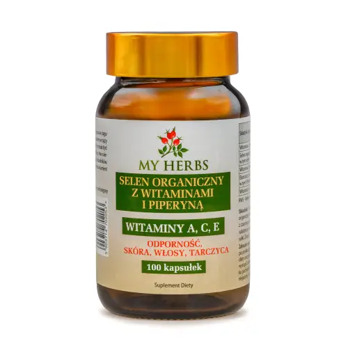 SELEN ORGANICZNY Z WITAMINAMI A, C, E I PIPERYNĄ 100 KAPSUŁEK