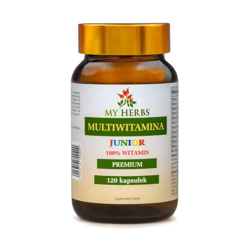 MULTIWITAMINA JUNIOR 100% WITAMIN 120 KAPSUŁEK 250 MG
