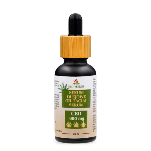 Serum olejowe do twarzy z Ekstraktem konopnym CBD  600 mg 