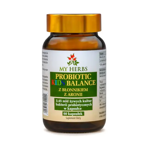 PROBIOTIC KIDS BALANCE Z BŁONNIKIEM Z ARONII 60 kaps.