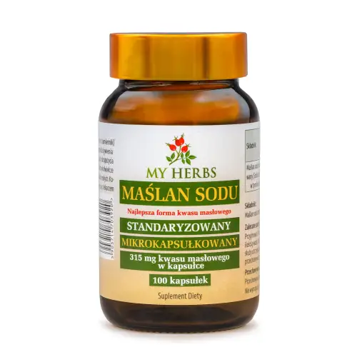  MAŚLAN SODU MIKROKAPSUŁKOWANY 315 MG KWASU MASŁOWEGO W KAPSUŁCE 100 KAPS.