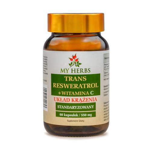 TRANS RESWERATROL Z WITAMINĄ C STANDARYZOWANY 550 MG 60 KAPSUŁEK
