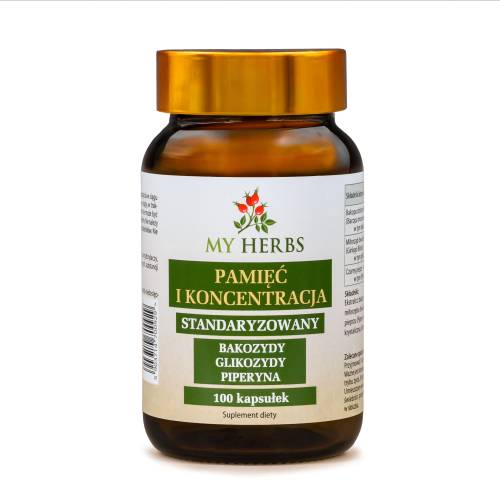 PAMIĘĆ I KONCENTRACJA 100 KAPSUŁEK