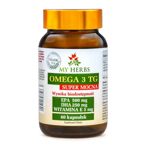 OMEGA 3 TG SUPER MOCNA EPA 1000 DHA 500 W PORCJI 60 KAPS. WYSOKA BIODOSTĘPNOŚĆ