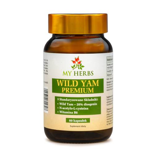 WILD YAM PREMIUM N-ACETLO-L-CYSTEINA, WIT B6, DZIKI POCHRZYN