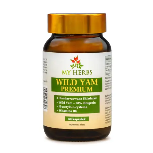 WILD YAM PREMIUM N-ACETLO-L-CYSTEINA, WIT B6, DZIKI POCHRZYN