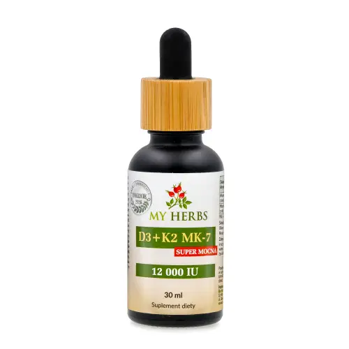 WITAMINA D3 + K2 MK-7 12 000 W OLIWIE Z OLIWEK KROPLE 30 ml 