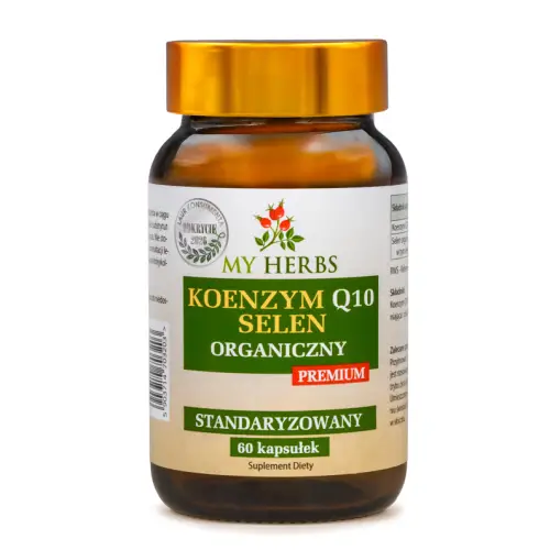 KOENZYM Q10 SELEN ORGANICZNY PREMIUM STANDARYZOWANY 60 KAPS SERCE SKÓRA TARCZYCA 