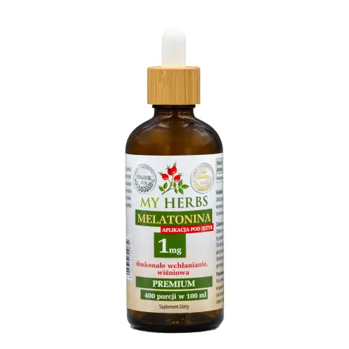 MELATONINA 1 MG krople 100 ML 400 PORCJI PRAWIDŁOWY SEN