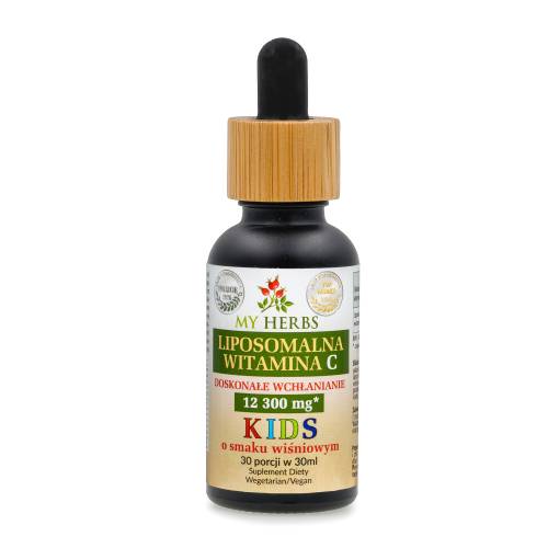 Liposomalna Witamina C Kids Doskonałe wchłanianie o smaku wiśniowym 30 porcji w 30 ml