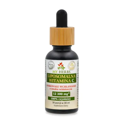 Liposomalna Witamina C 12 300 mg* Doskonałe wchłanianie o smaku wiśniowym 30 porcji w 30 ml