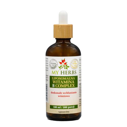 Liposomalna Witamina B Complex doskonałe wchłanianie wiśniowa 100 ml 200 porcji