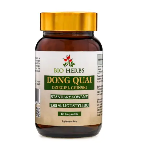 DONG QUAI DZIĘGIEL CHIŃSKI STANDARYZOWANY MENOPAUZA MENSTRUACJA 60 kaps.