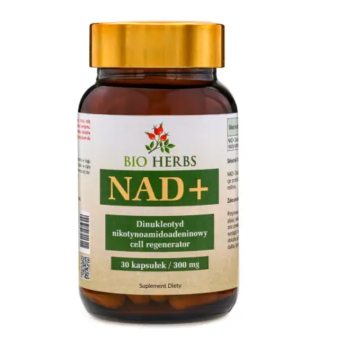 NAD+ DINUKLEOTYD NIKOTYNOAMIDOADENINOWY CELL REGENERATOR 300 MG 30 KAPSUŁEK