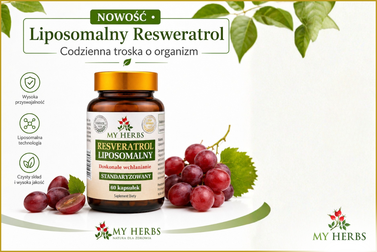 Liposomalny Resweratrol – nowość w Bio Herbs dla osób, które stawiają na świadomą suplementację